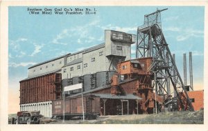 J4/ West Frankfort Illinois Postcard c1920s Southern Gem Coal Mine 206