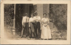 RPPC El Paso Texas Ladies Gents 1911 to Parkersburg WV Dils Bros Co Postcard W4