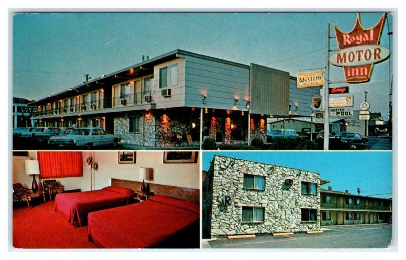 LEWISTON, Idaho ID ~ Roadside ROYAL MOTOR INN 1960s Nez Perce County Postcard