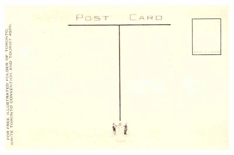 Postcard HOUSE SCENE Toronto Ontario ON AR9268