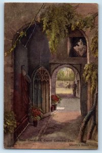 Exeter Devon England Postcard Innet Courtyard, Exeter Cathedral Close c1910
