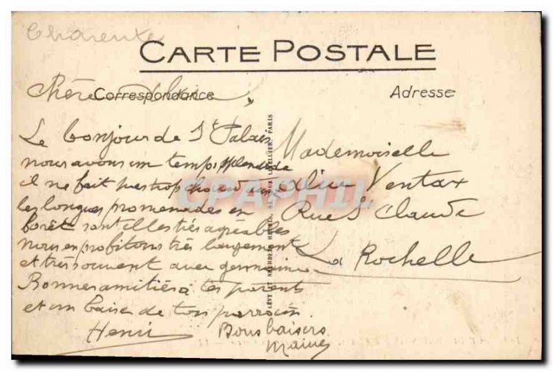 Old Postcard The Office Saint Palais The Conche Conci?