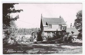 Stonham Lodge Restwood Resort Lake Au Train Michigan 1963 RPPC postcard