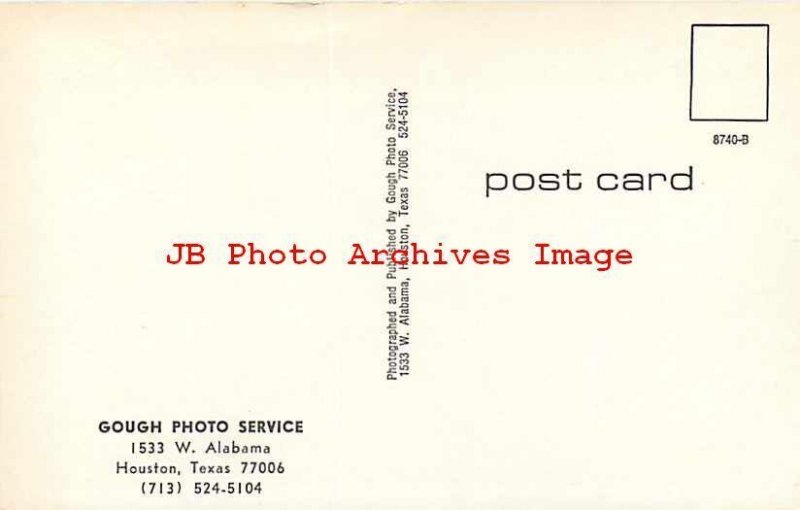 Advertising Postcard, Gough Photo Service, Houston Texas