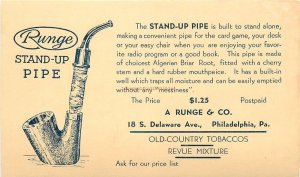 Advertising Postcard, PA, Philadelphia, Pennsylvania, Runge Stand-Up Pipe