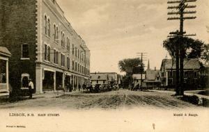NH - Lisbon. Main Street, circa 1900