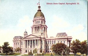 Illinois State Capitol Springfield Illinois Vintage Postcard Standard View Card