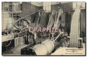 Old Postcard Biscuits Olivet Paris Engine Room
