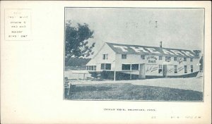 Branford Connecticut CT Restaurant Visible Signs 1900s-10s Postcard