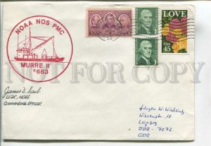 481694 USA Ship Mail NOAA NOS PMC Murre II r663 EAST Germany cancellation