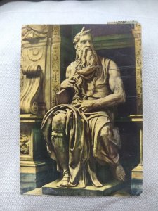 Postcard - Moses - Rome, Italy