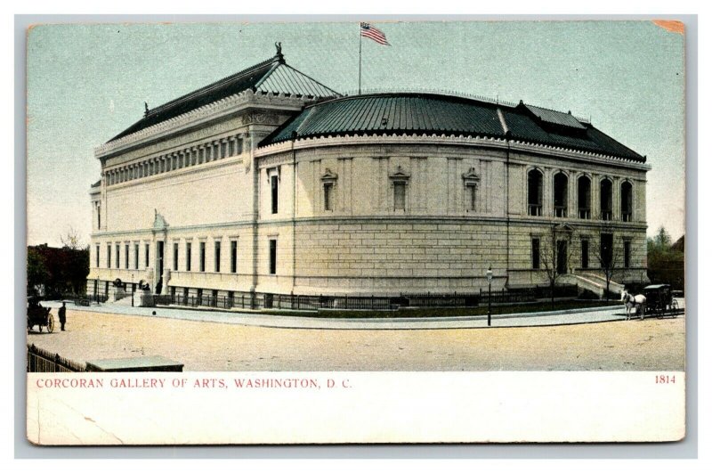 Vintage 1900's Postcard Panoramic View Corcoran Gallery of Arts Washington DC