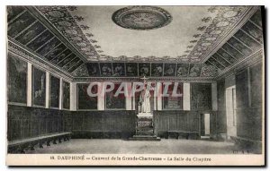 Old Postcard Dauphine Convent of the Grande Chartreuse the Chapter Hall