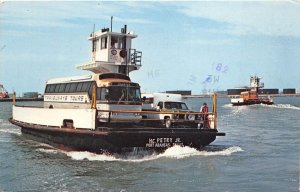 Port Arkansas Texas 1989 Postcard H.C. Ptery Jr Ferry Boat