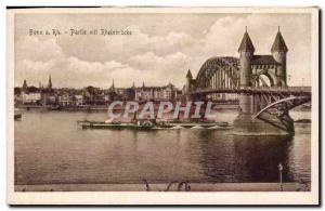 Bonn Old Postcard Party began Rheinbrucke