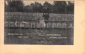 c.'07, Civil War, Decoration Day, May 30th,  Andersonville Cemetery,Old Postcard