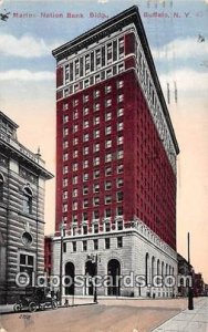 Marine Nation Bank Building Buffalo, NY, USA 1922 light postal marking on front