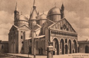 Vintage Postcard St. Anthony Shrine Pontifical Basilica Catholic Padua Italy 