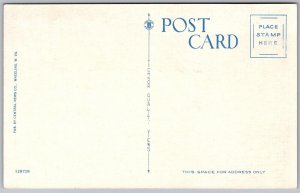 Vtg West Virginia WV Entrance To Wheeling Park 1930s View Linen Card Postcard