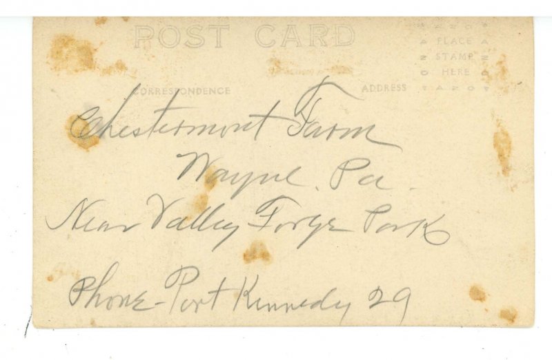 PA - Wayne. Chestermont Farm  RPPC