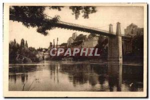 Old Postcard The Vienna Roche Posay The Suspension Bridge on the Creuse R D