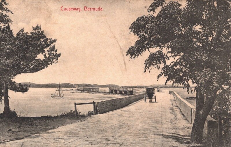 Bermuda Causeway Vintage Postcard 05.32 