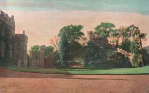 Warwick Castle Ethelfleda's Mound UK Raphael Tuck & Sons Vintage Postcard