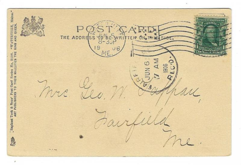 1906 USA Photo Postcard - Fort Halifax, Winslow, Near Waterville, Maine (QQ156)