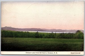 1930 Ossipee Lake From Milliken's New Hampshire NH Lake Plain Posted Postcard