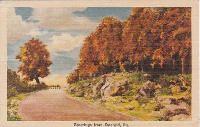 Greetings From Emerald Pennsylvania 1941