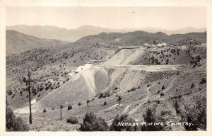 RPPC NEVADA MINING COUNTRY REAL PHOTO POSTCARD (c. 1940s)