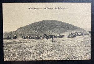 Mint France Real Picture Postcard Pre WW2 Besancon Tanks In The Polygon