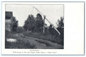 Blandford Massachusetts Postcard Well-Sweep Old Roger Parks Place East Part 1910