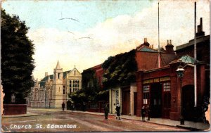 Canada Church St Edmonton Vintage Postcard 09.79