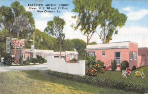 New Orleans Louisiana Eastview Motor Court Vintage Postcard AA39799