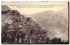 Postcard Old Village Gourdon And Viaduct Du Loup Du Sud De La France Line