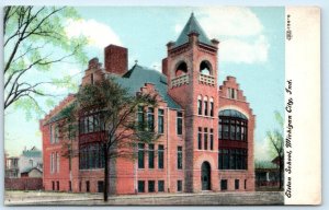 MICHIGAN CITY, Indiana IN ~ ELSTON SCHOOL ca 1910s LaPorte County Postcard