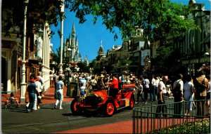 Vtg Walt Disney World Main Street Cinderella Castle Orlando Florida Fl Postcard