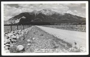 Mt Princeton Near Buena Vista Colorado RPPC Unused c1940s
