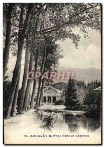 Old Postcard Argeles Park and Spa
