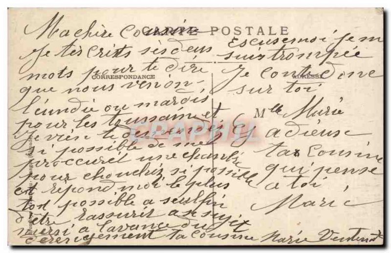 Old Postcard surroundings Cadillac sur Garonne Chateau de Benauge