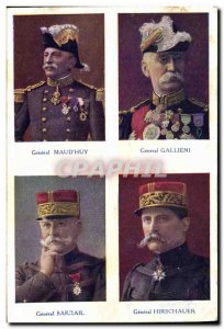 Postcard Former Army General Gallieni Maud & # 39Huy Sarrail Hirschauer