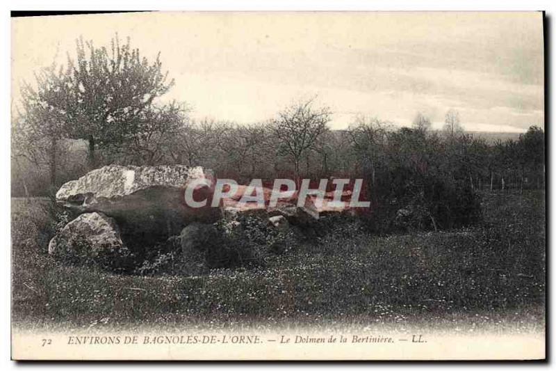 Old Postcard Dolmen Megalith surroundings of Cars & # 39Orne The dolmen of th...