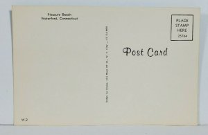 Waterford CT Peasure Beach Scene  Postcard N7
