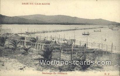 Sechage du Poisson, Baie de Cam-Ranh Baie de Cam-Ranh Vietnam, Viet Nam Writi...