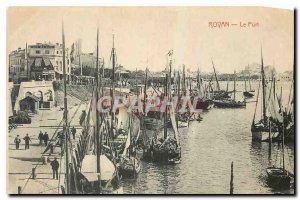 Old Postcard Royan Port Fishing Boat