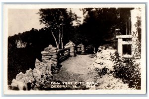 Decorah Iowa IA Postcard RPPC Photo View Of New Part City Park c1940's Vintage