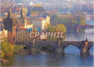 Postcard Modern Prague Prague bridges