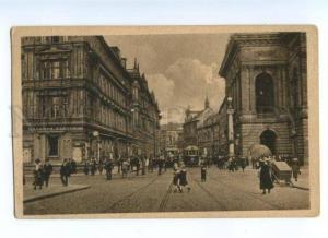 174157 CZECH PRAGUE Rue Nationale Vintage postcard