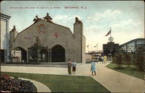 Bayonne NJ Miniature Railway Melville Park c1910 Postcard